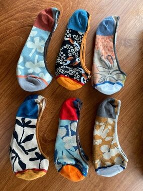 No-Show Floral & Pattern Sock Pack - Mixed Colors